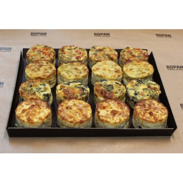 Mini quiche lorraine forners artesans a Barcelona